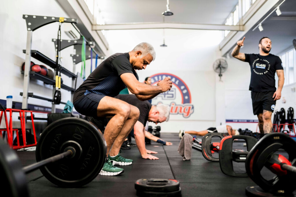 F45 Training Camarillo workout session with members engaging in high-intensity interval training