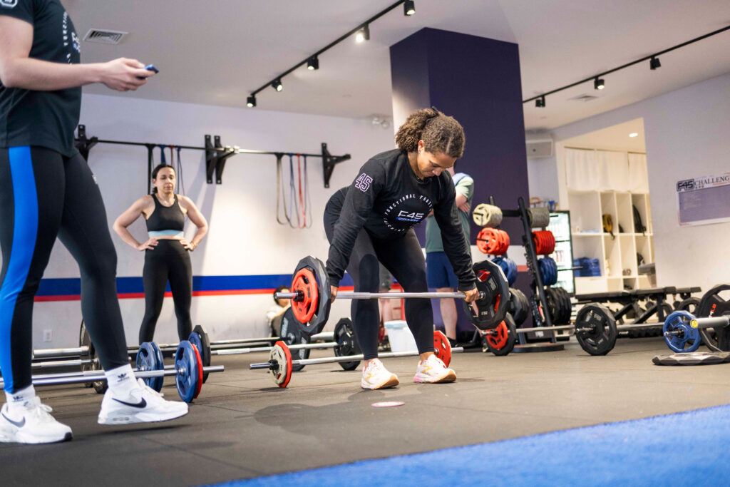 F45 Thousand Oaks group fitness class with personalized training and community support.