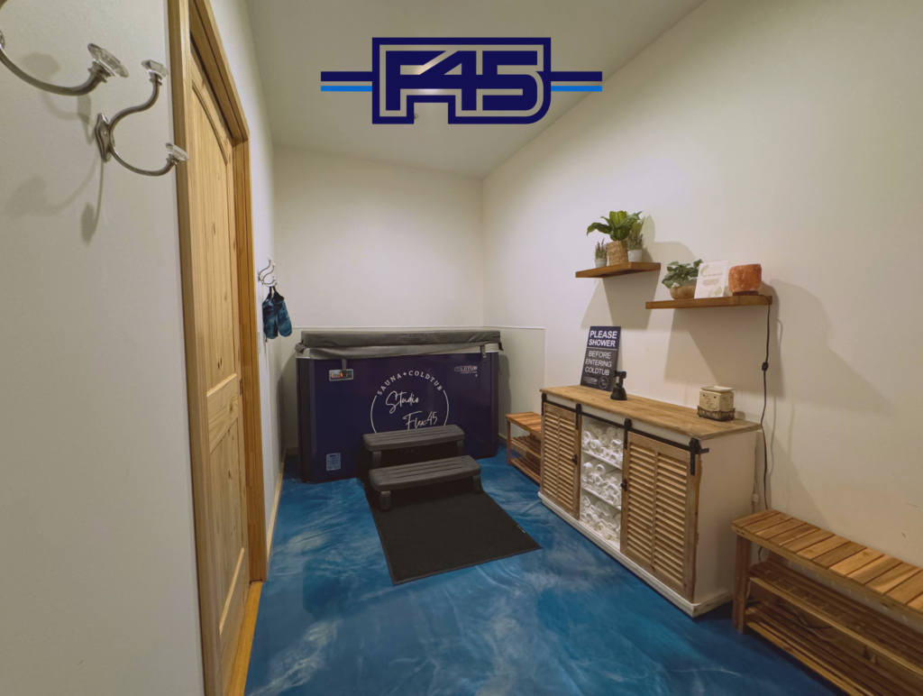 Infrared sauna and cold plunge therapy for faster muscle recovery at Studio Flex45, enhancing F45 workout results.